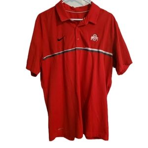 Ohio state nike dri-fit polo men's L